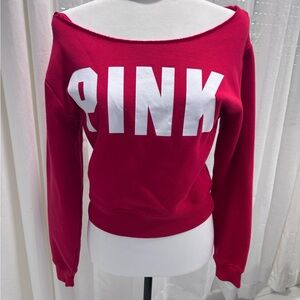 PINK Victoria's Secret Red Sweatshirt